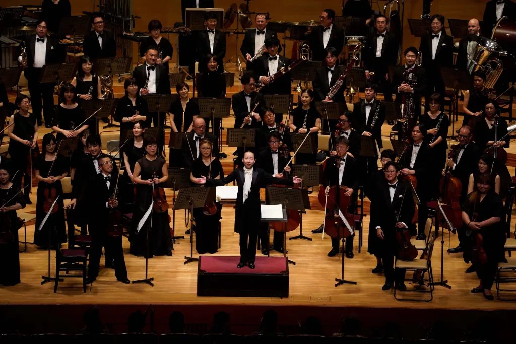サントリーホールで行われた沖澤の常任指揮者就任披露公演　(C)京都市交響楽団