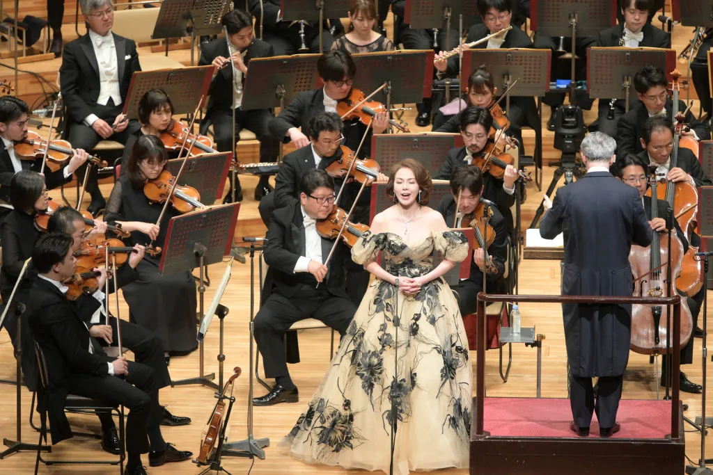マーラーの交響曲第4番の独唱は森麻季。澄んだ美声でじっくりと歌い上げた 写真提供:NHK交響楽団