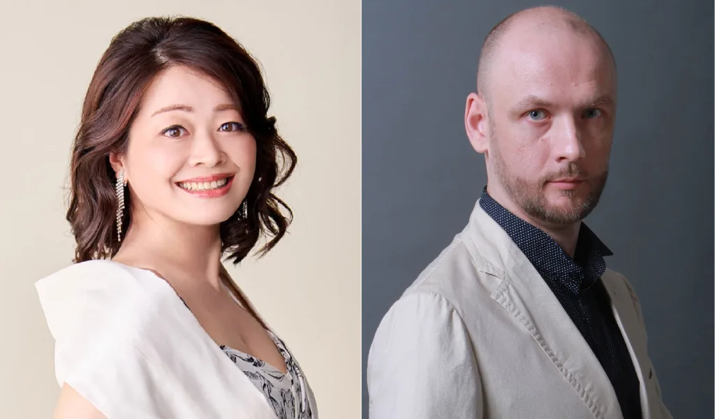 ドンナ・エルヴィーラを歌う藤井麻美、騎士長役のデニス・ビシュニャ