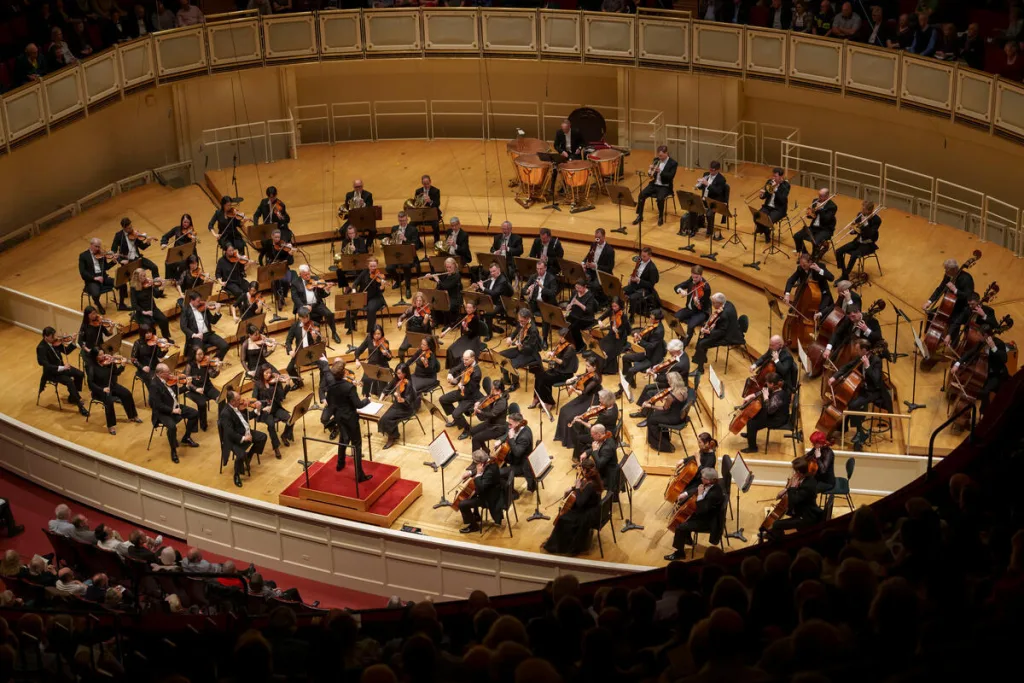 Orchestra Hall inside Symphony Center, the home of the Chicago Symphony Orchestra. (C) Todd Rosenberg Photography