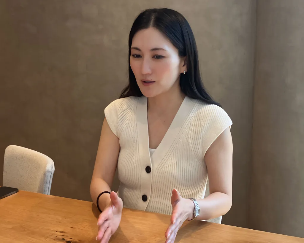 多彩な選曲の意図について語る田中彩子