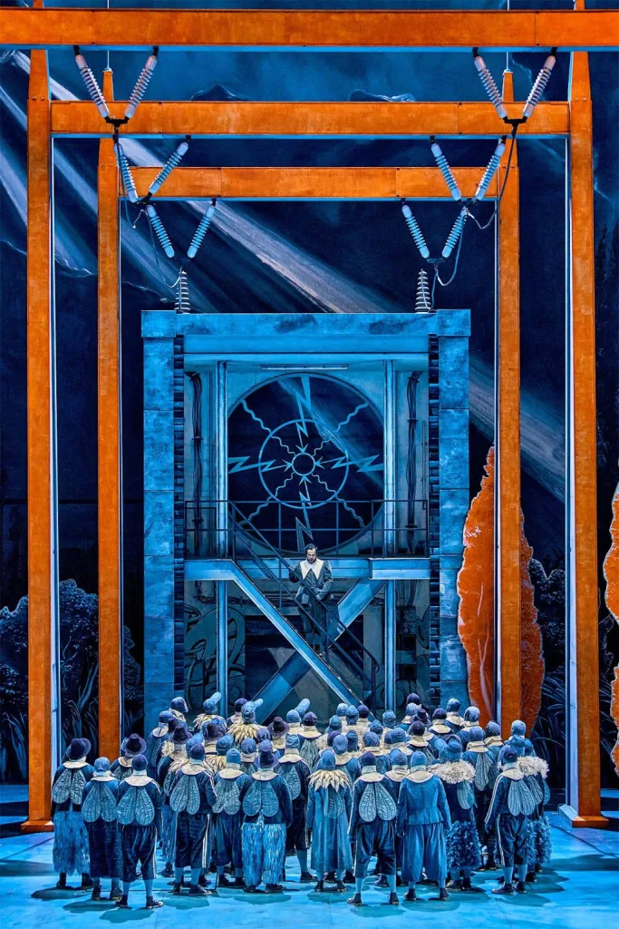 物語の舞台を発電所に読み替えたシャローンによる「ローエングリン」のワンシーン (C)Bayreuther Festspiele / Enrico Nawrath