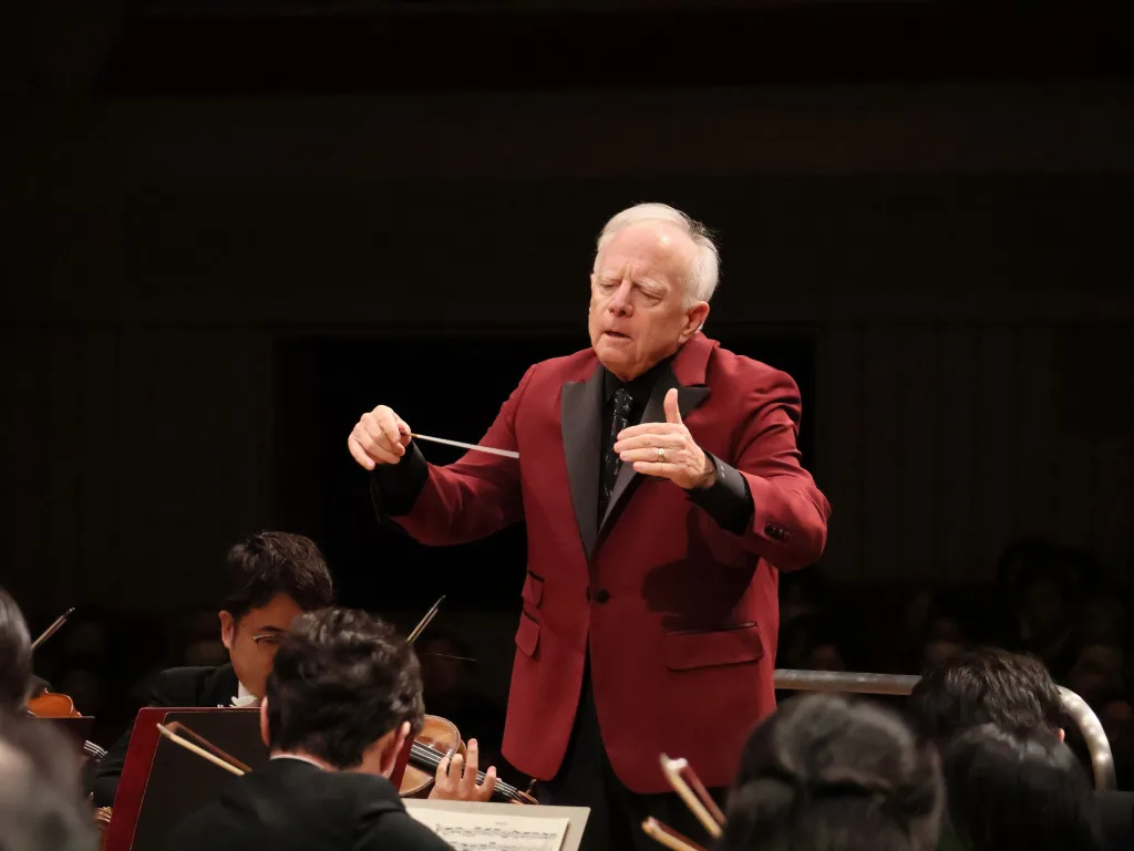 N響の第9公演を率いたレナード・スラトキン　写真提供：NHK交響楽団