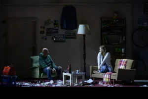 ボローニャ市立劇場「ラ・ボエーム」第1幕より、ロドルフォ(シラグーザ)とミミ(プルネル) (C)Andrea Ranzi