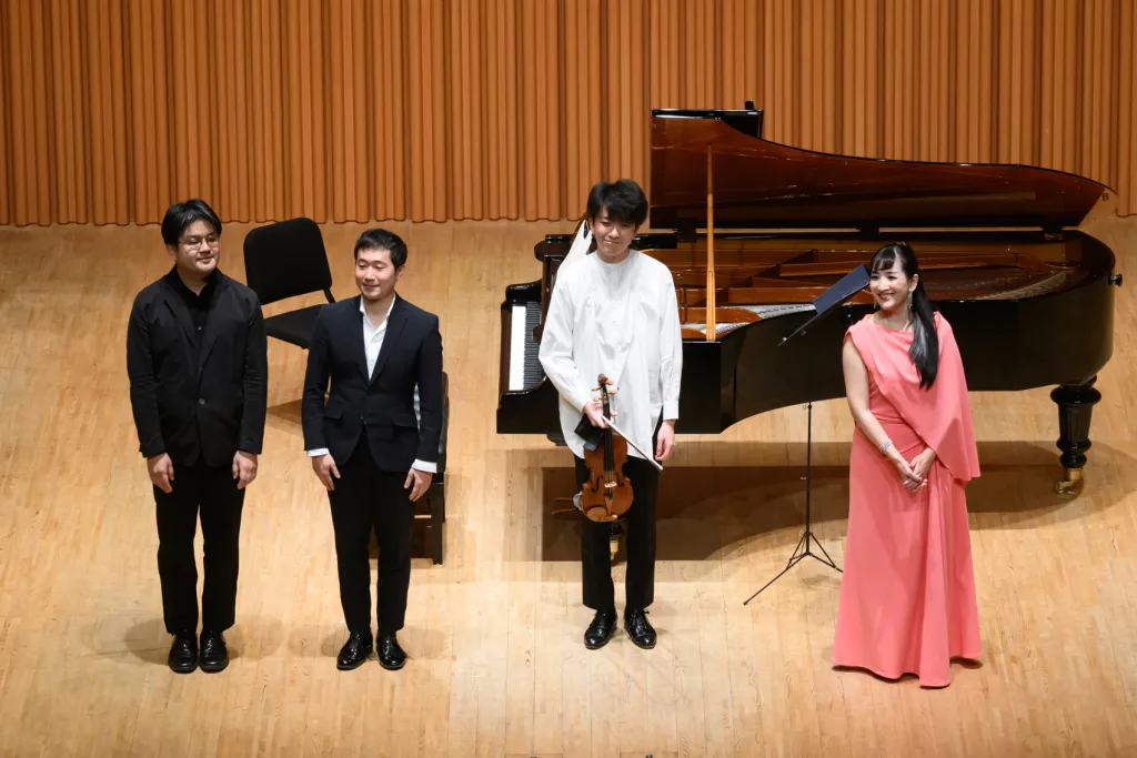 1月7日、TOPPANホールでは1909年製ベーゼンドルファーModel250を主役に据えたニューイヤーコンサートが開催された（C）藤本史昭　写真提供：TOPPANホール