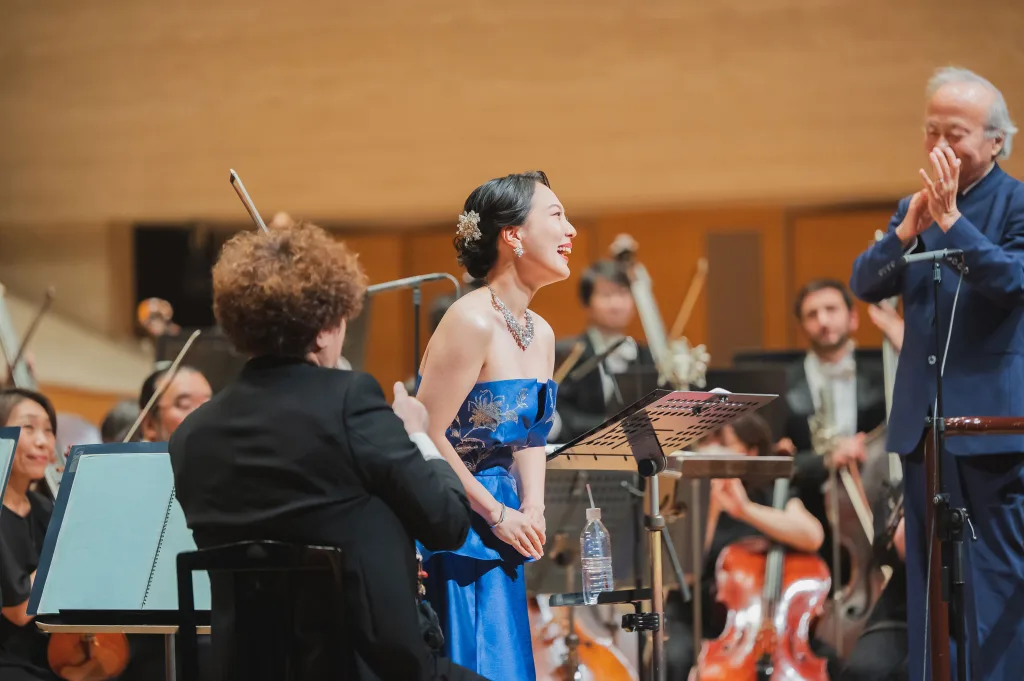 歌曲集「海の絵Op.37」でソリストを務めた林眞暎　©kenichi Kurosaki